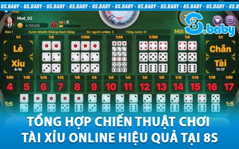 chiến thuật chơi tài xỉu online